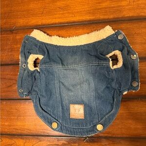 Denim Blue puppy coat with Sherpa Lining